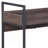 Walnut & Black Finish Serving Cart