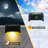 Solar Powered LED Deck Lights Outdoor Waterproof Step Lights for Fence Stairs Yard Pathway-82537931