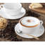 Set of 6 White Coupe Cup & Saucer