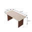 with Solid Wood Base Dining Table-1780232058
