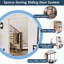 Porte miroir moderne en aluminium pour garde-robe - Panneau de miroir pleine longueur avec poignée et quincaillerie-130037447-130037449