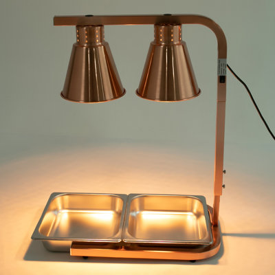500W Double Head Electric Heat Lamp for Food Service