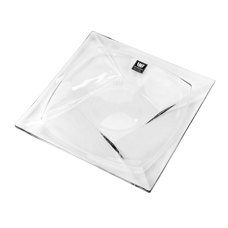 House Of Hampton® Effie Crystal Platter, 0.5" H x 7" W x 7" D