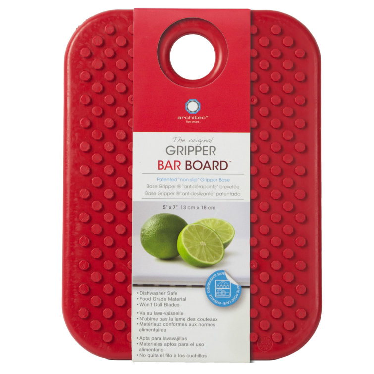 Architec Gripper-Lined Cutting Board - Red - 14 x 11 in