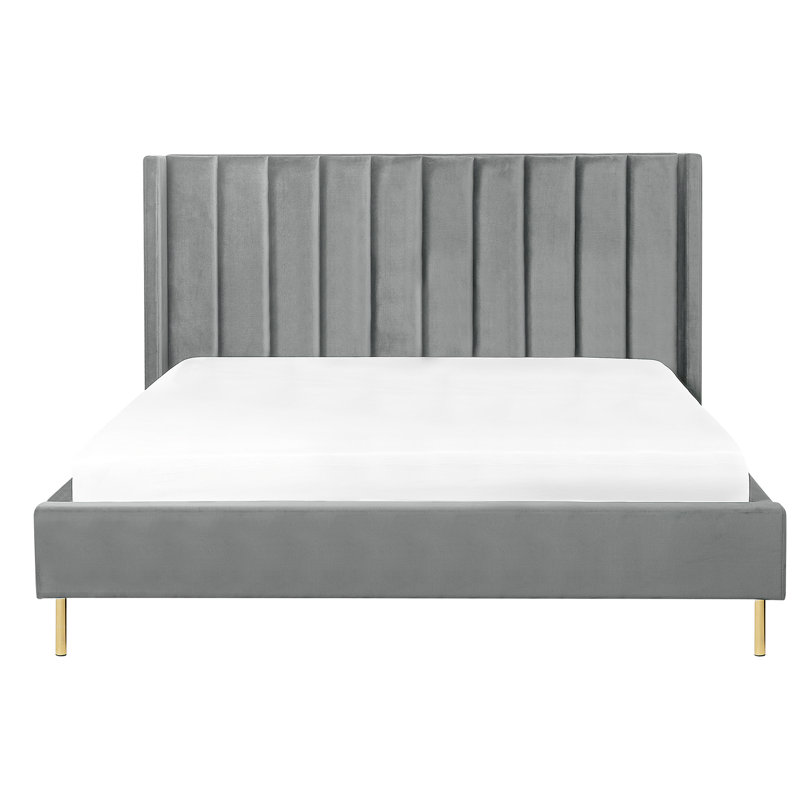 Sadie Upholstered Bed, Super King (6'), Grey
