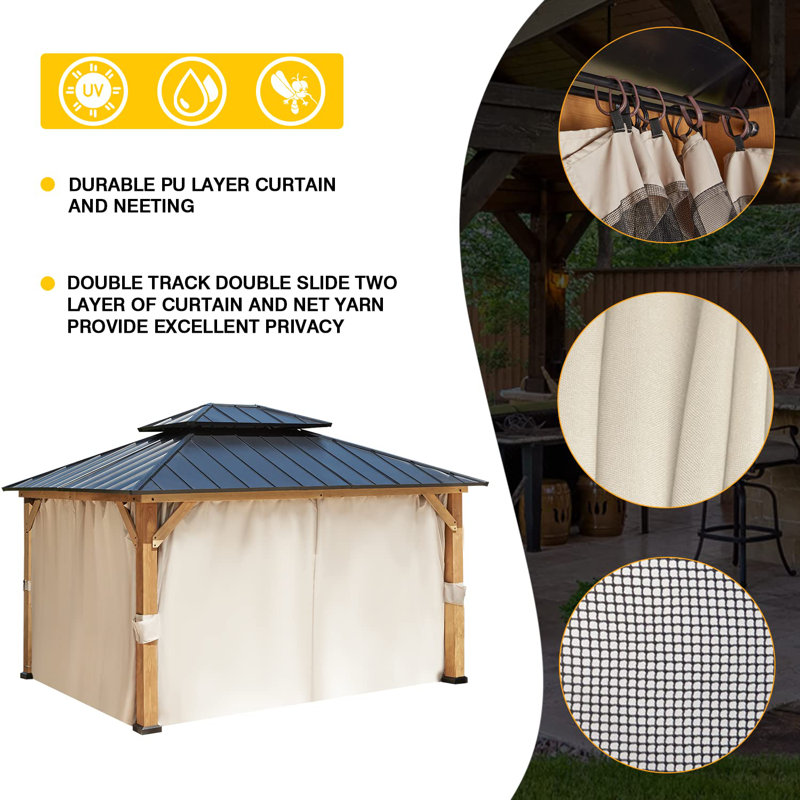  13 Ft. W x 11 Ft. D Patio Gazebo
