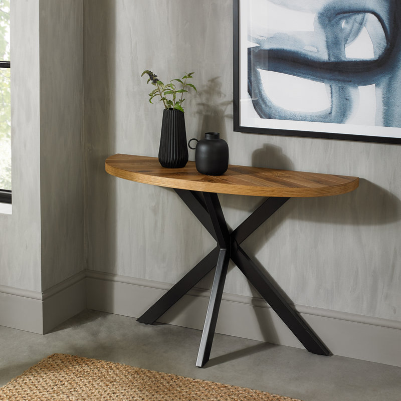 Stoudt 114cm Console Table, Rustic Oak