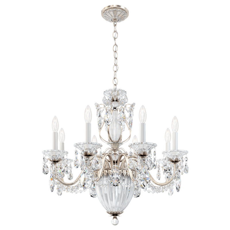 Bagatelle 11 - Light Chandelier, Antique Silver, Spectra Crystal Clear