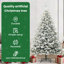 Artificial Pre-lit Christmas Tree with Ball Set-1130164444-1130164424