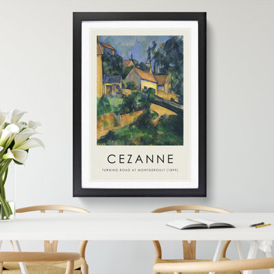 Turning Road at Montgeroult by Paul Cezanne - Picture Frame Painting