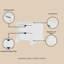 Table de chevet 2 tiroirs Coney-21500171