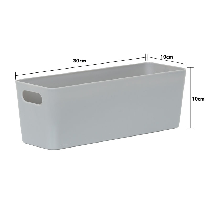 Wham 7.01 Studio Basket Rectangular Pack of 5 Cool Grey