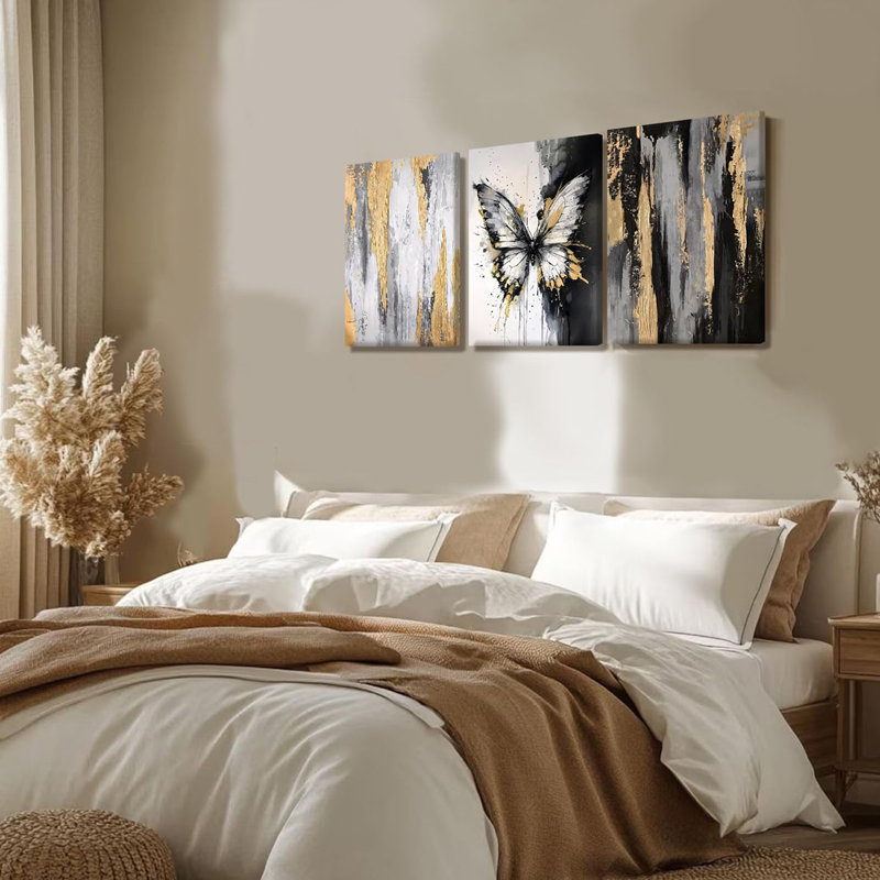 3 Piece Wrapped Canvas Print, 40 cm H x 30 cm W