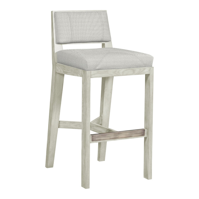 Thom Filicia 32.5'' Bar Stool, Callaloo Cotton, Wrenn