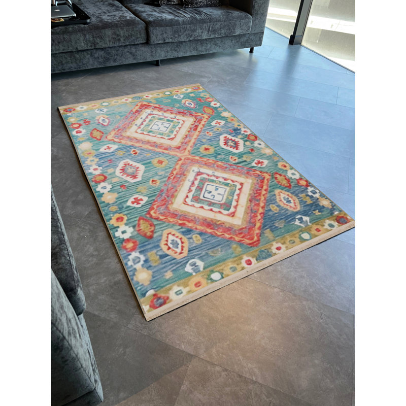 Tapis intérieur / extérieur Saiyada, Rectangle 2 pi 8 po x 5 pi