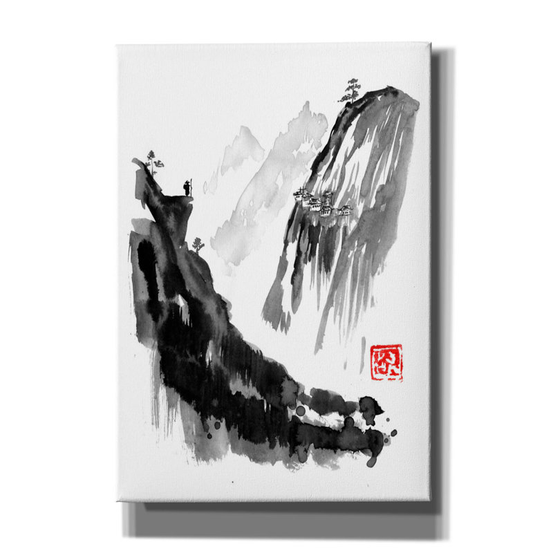«The Traveller 02» par Pechane, art mural sur toile, H 26 po x l 18 po x P 0,75 po