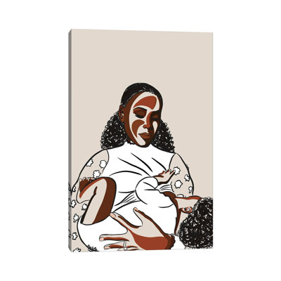 Black Mothers Breastfeed II by NoelleRx - Wrapped Canvas Painting