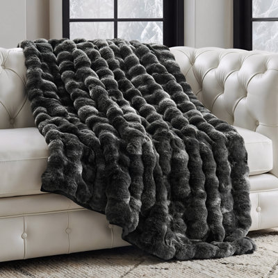 Ridgeline Faux Fur Throw Blanket
