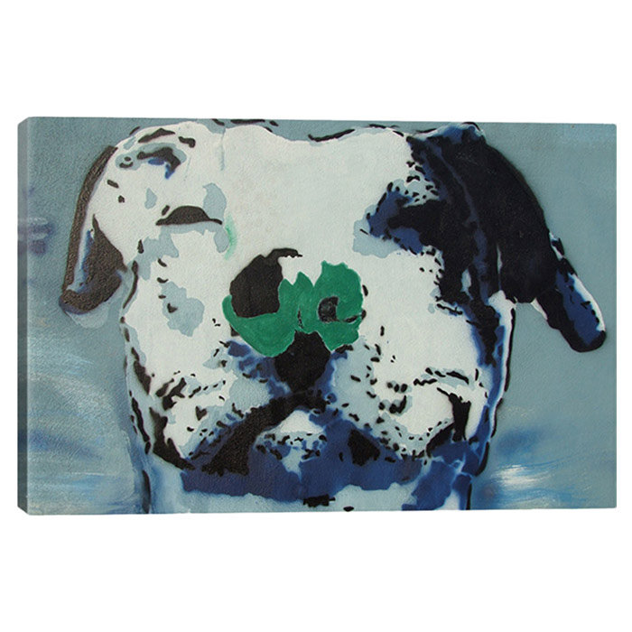 « best friend », reproduction de toile man, H 12 po x l 18 po x P 1,5 po