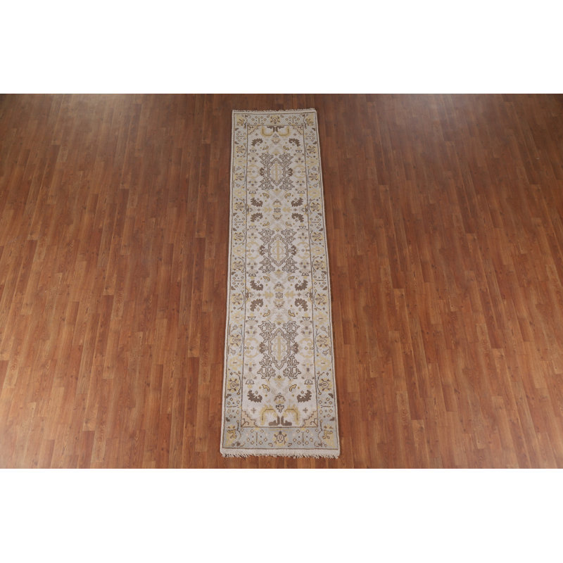 Tapis de couloir oriental All-Over Oushak 3 x 10