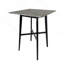 Table de salle à manger à hauteur de bar moderne 42 po, pieds en bois d'hévéa et plateau en stratifié, finition marbre Paladina-900213860-900213863