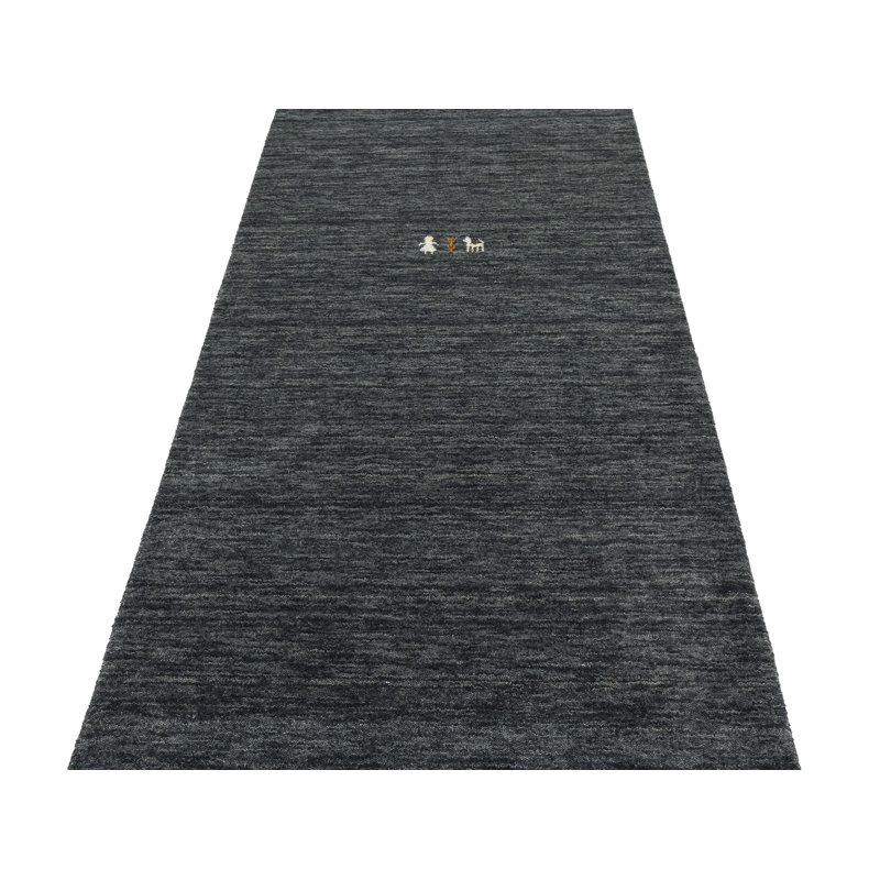 Tapis Gabbeh tissé à la main sans perte, 100% laine, de couleur unie, résistant à la décoloration et aux taches, durable