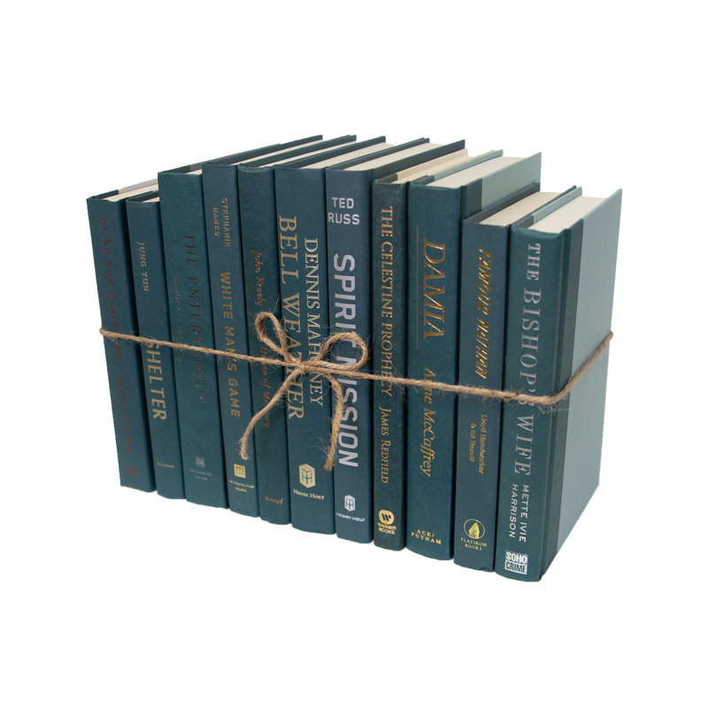 Decorative Books - Hunter Book Bundle - 1 Foot of Green Books