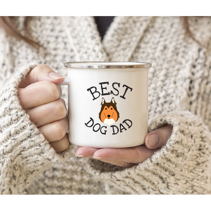 Grande tasse à café « Best Dog Dad », Colley
