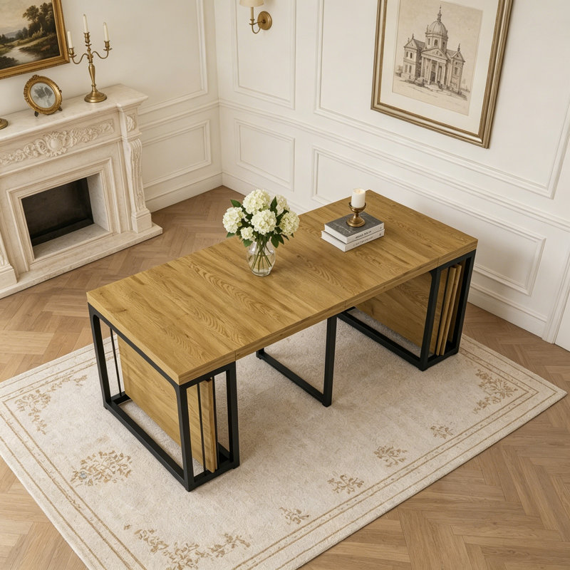 Table de salle à manger extensible Modern, Oak