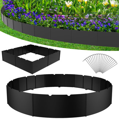 15cm H x 30cm W Plastic Lawn Edging