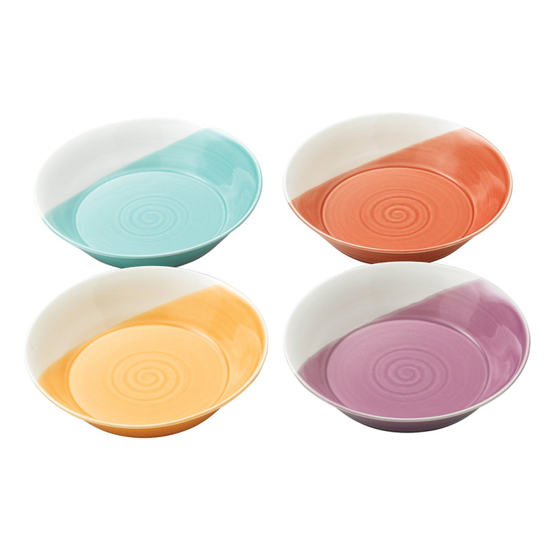 Ensemble de 4 bols à pâtes Royal Doulton 1815 Brights