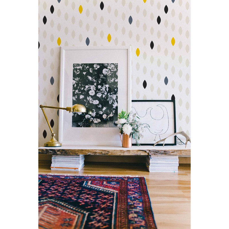 Aemilia Drop Polka Dotshape Wallpaper, 416 x 254cm