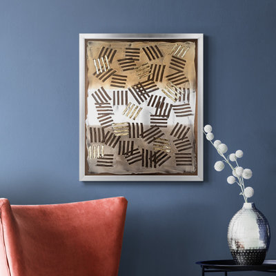 Toile encadrée de qualité supérieure Raffia Palm I - prête à être accrochée