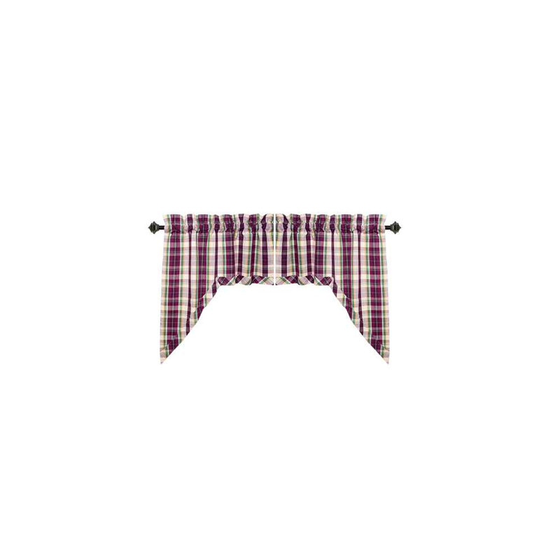 Watterson Cotton Plaid Swag Window Valance