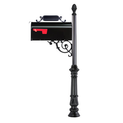 Cast Aluminum Post Mounted Mailbox