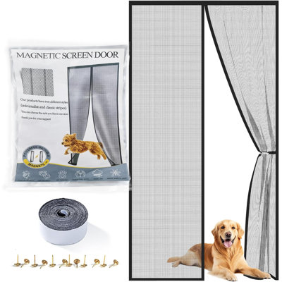 Magnetic Bug Mesh Screen Door