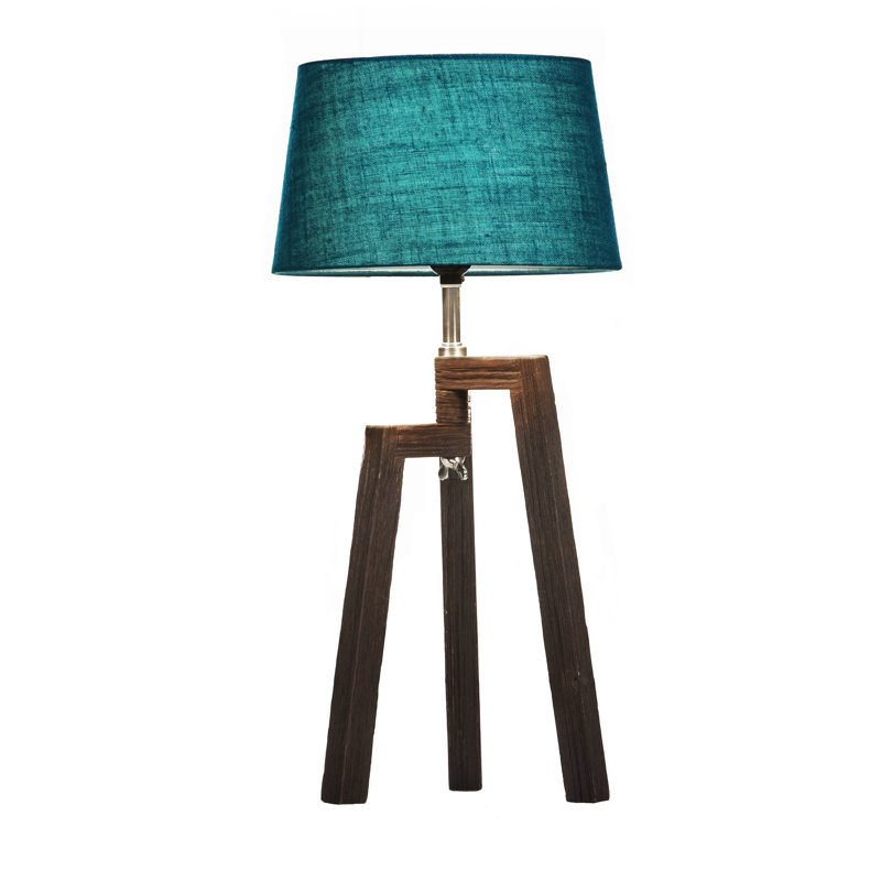Lampe de table brun 20 po Garcia, bleu