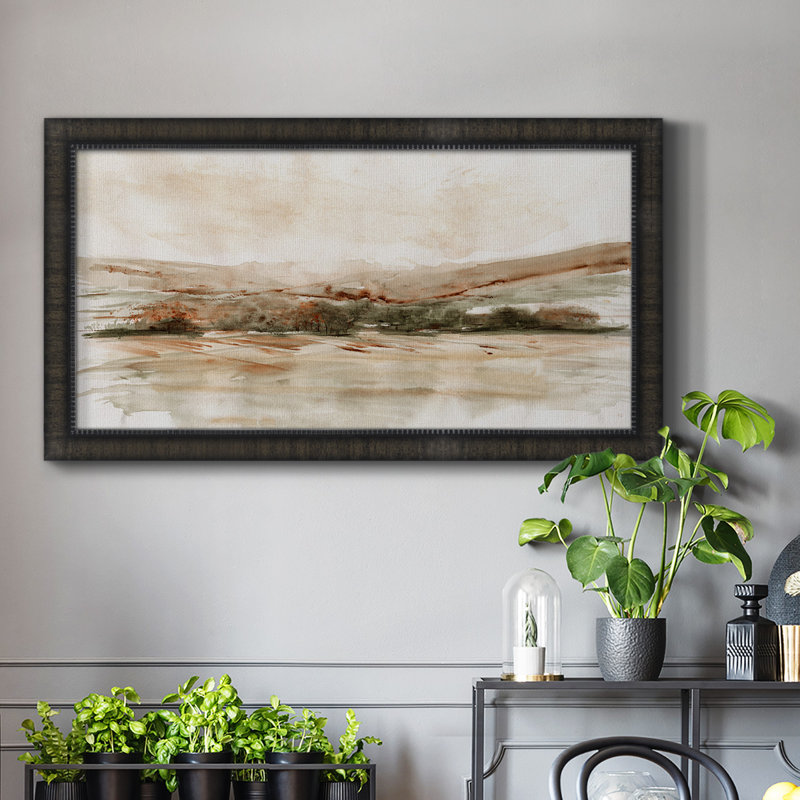 Toile encadrée d'automne de qualité supérieure avec hêtre, Toile encadrée noire à coins fermés, H 25 po x l 45 po x P 1 po