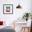 Lucky Cherries & Plaid Bow, impression encadrée sous verre, design par Paul Brent-826067914-826067917