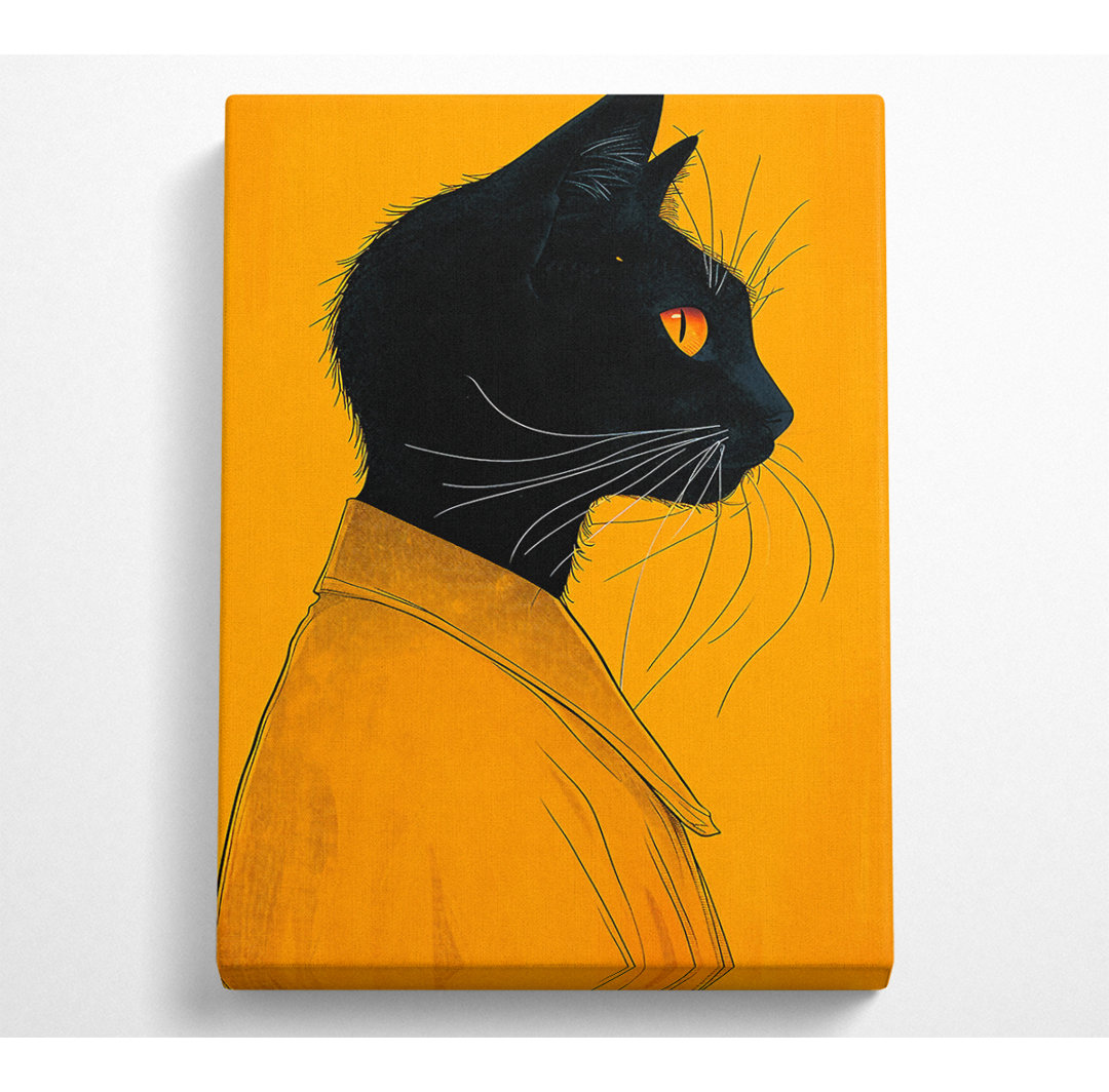 Die Katze Canvas Kunstdruck