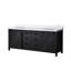 Meuble-lavabo double brun 84 po X P 22 po D, avec comptoir en marbre de culture-117970943-117970947