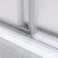 Porte de douche coulissante double sans cadre de 72 à 76 po x H 76 po avec verre transparent de 3/8 po (10 mm)-114613361