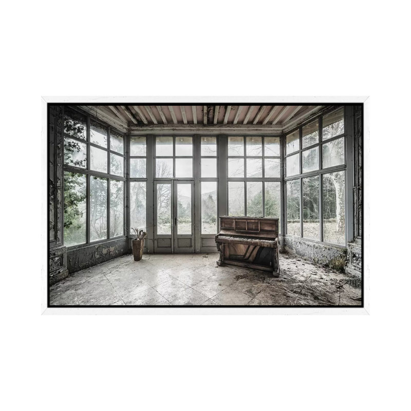 Chateau Harry Markus 1 Piece Wall Art on Canvas, 101.6cm H x 152.4cm W x 3.81cm D, White Floater Framed