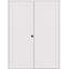 Porte intérieure battante en bois manufacturé 1 panneau Shaker-97019596-94493380-94493382