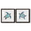 Bulle bleue tortue I - ensemble de 2 reproductions d'art-494887844-494887843