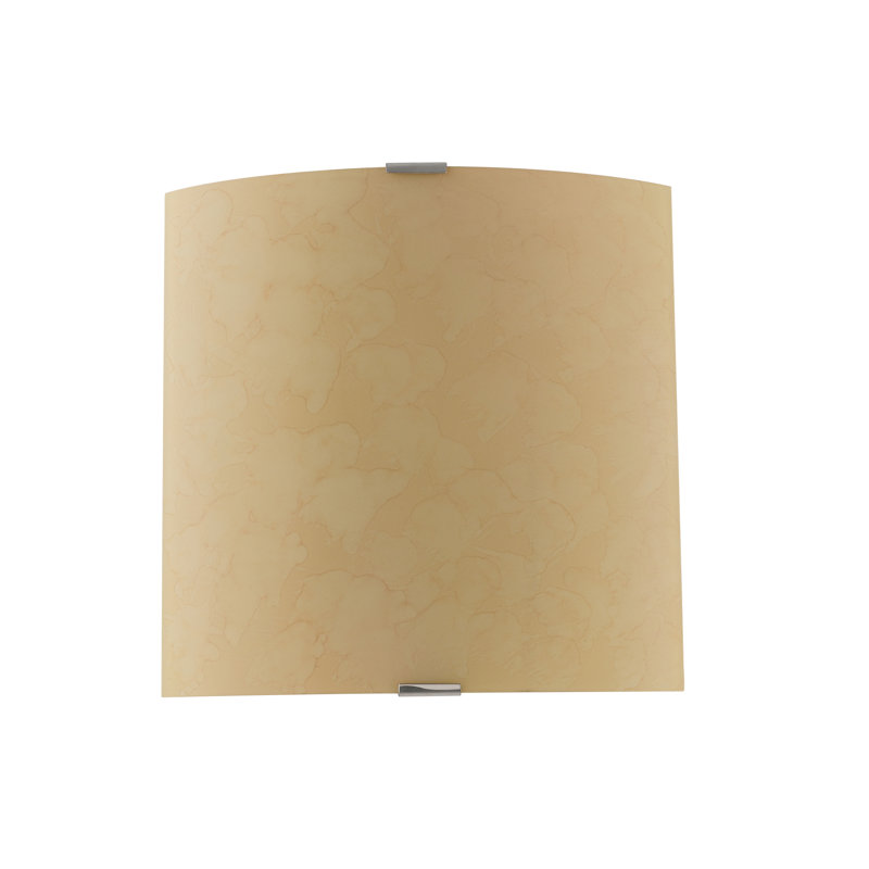 Candrice Glass Flush Mounted Sconce, Marble Amber