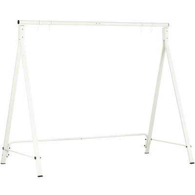 Support de balançoire pour pelouse, capacité de 528 lb, pour support de patio en métal blanc, diverses activités agréables à l'extérieur