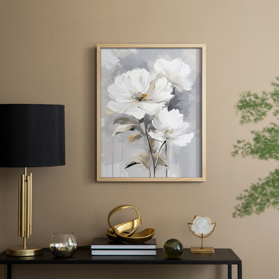 Reproduction encadrée FLORAL Series CDXLV - bois massif