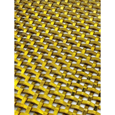 Wire Mesh Brass Architectural Woven Furniture and Creative Grille