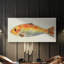 Poisson fantaisiste II - Toile tendue avec châssis - Prêt à accrocher-1326984486